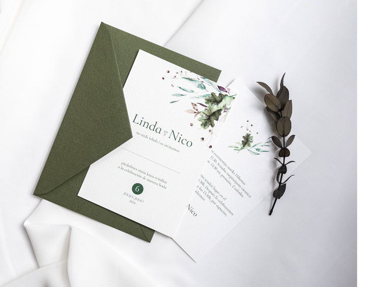 Invitaciones de boda personalizadas
